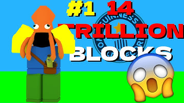 I HIT The FIRST 14 TRILLION BLOCKS (Mining Simulator ROBLOX)