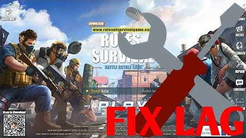 How to fix lag in Rules of Survival (ROS(