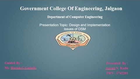 Distributed Shared Memory: Design and Implementation Issues of DSM and Granularity