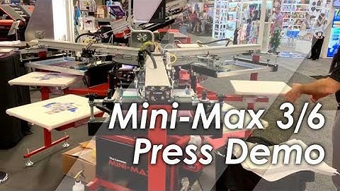 Mini-Max 3-Color 6-Station Automatic Press Demonstration