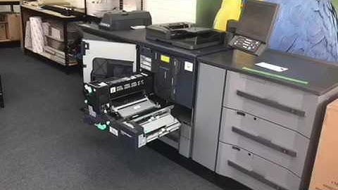 Changing the fuser in a Konica Minolta Biz Hub @ Minuteman Press Condell Park