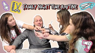 FAMILY NIGHT TIME ROUTINE | SISTER FOREVER