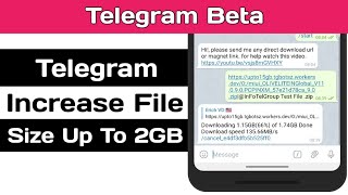 Telegram Increase File Size Limit Up To 2GB | Telegram Beta Update | @UploadBot