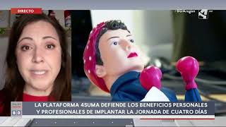 Jornada Laboral 4 días. Tania Grande interviene en Buenos Días Aragón