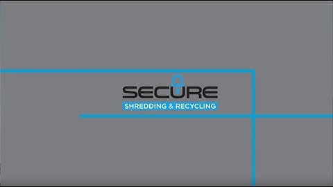 Secure Shredding and Recycling Introduction Video