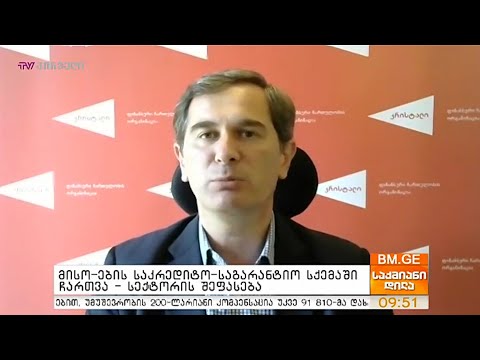 მისო-ების საკრედიტო-საგარანტიო სქემაში ჩართვა - სექტორის შეფასება