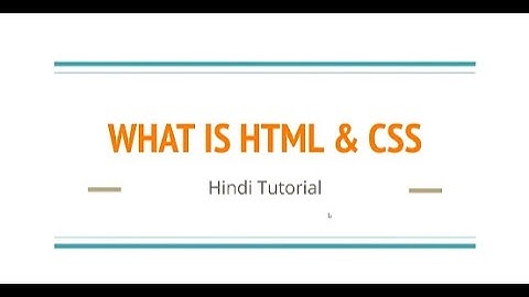 HTML & CSS Crash Course | Build Your First Web page . part -2