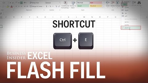 How to use flash fill feature to recognize data sets