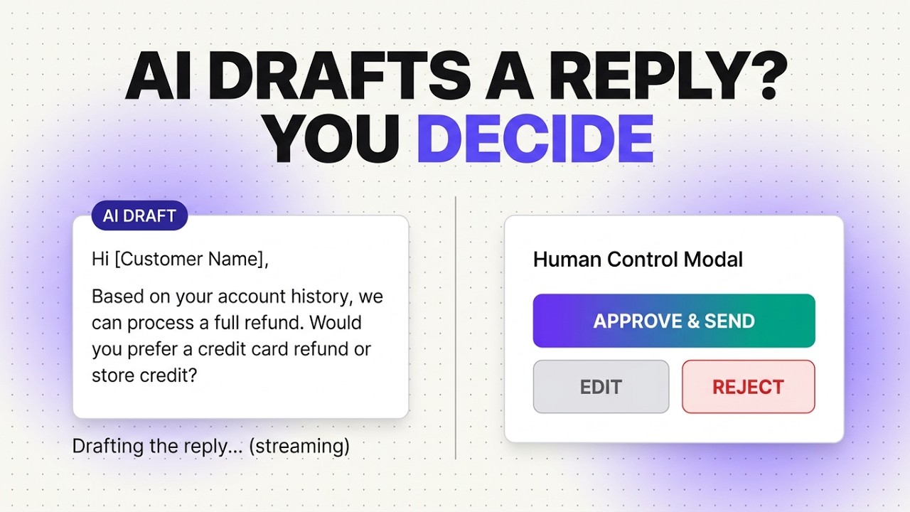 AI Drafts Your Support Replies. You Decide What Gets Sent. Email Agent | Heym