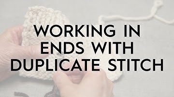 Working in Ends with Duplicate Stitch // Knitting Tutorial (no audio)