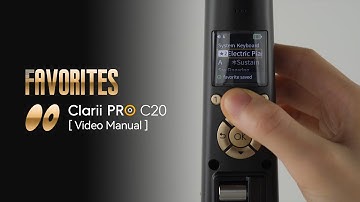 Favorites | Clarii PRO C20 Video Manual