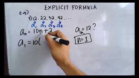 Writing explicit formula of an arithmetic sequence