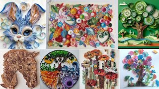 Quilling paper wall art designs ideas#Easy Quilling Crafts#Quilling For Beginners#Paper wall art#Diy