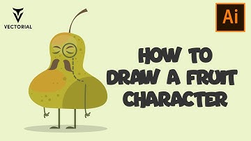 How to Draw a Pear character in Adobe Illustrator