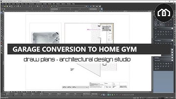 Draw Architect Plans For Garage Conversion To GYM | AutoCAD + TurboCAD | Garage Into GYM