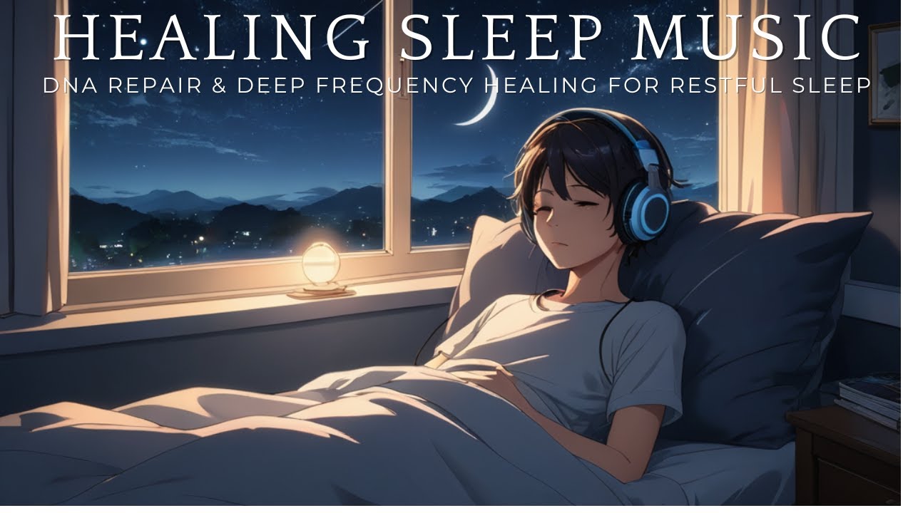 🌙 528Hz Healing Sleep Music | DNA Repair & Deep Frequency Healing for ...
