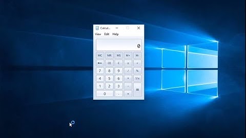 How To Get Windows 7 calculator in Windows 10