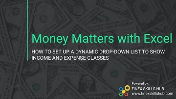 Create a dynamic drop down list to show Income and Expense classes - Bernard Obeng Boateng