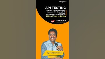 API Testing (Web Services) Training by Nageswara Rao - Magnitia