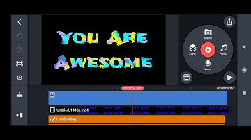 Text Effect Using Chroma Key in Kinemaster with Drop, Floating and Scale Down Animation #Kinemaster