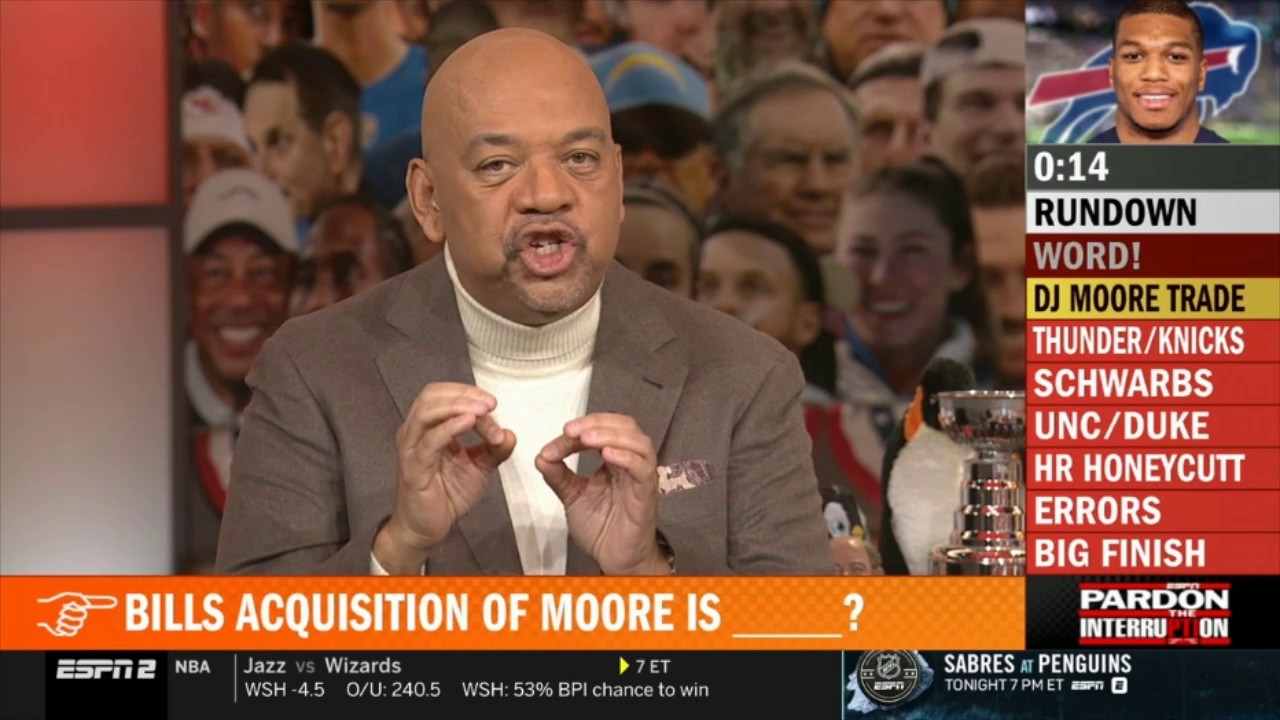 Pardon the Interruption | Maxx Crosby is coming to Chicago? - Wilbon on Bears trading Moore to Bills