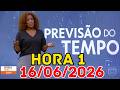 ALAGAMENTOS E DESLIZAMENTOS PREOCUPAM NO SUDESTE | Previsão do Tempo Hora 1 16/06