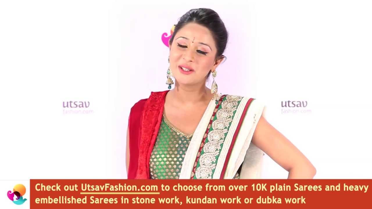 Diy Double Saree Style Watch This 4 Minute Video