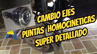 Cambio Eje Punta Homocinetica Super detallado-Change outer joint full explanation.