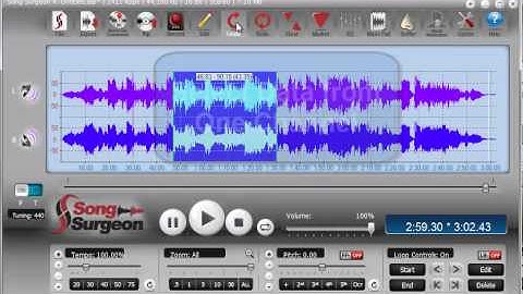 Training Video: Audio editing and copying and pasting of wav data in Song Surgeon