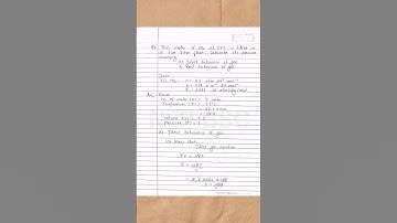 Two moles of CO2 at 27°C is filled in a five litre flask. Calculate its pressure assuming a) Ideal..