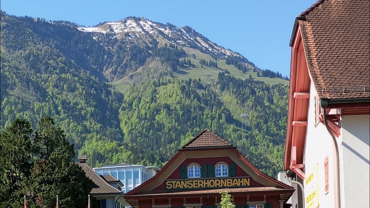 Trip on the Stanserhorn in the cog wheel .