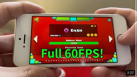 I beat Dash on my iPhone SE Geometry Dash 2.2