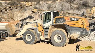 NEW LIEBHERR L580 WHEEL LOADER Loading Trucks #liebherr #heavyequipment #heavymachinery #truck