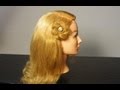 Прическа: Цветок из волос. Braided flower spring look hair tutorial