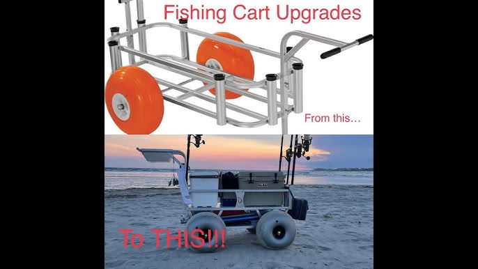 Build Part 1 Axle DIY Beach Fishing Cart From Harbor Freight 