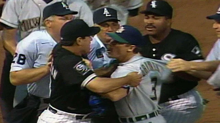 Coaches get into a fight near third base