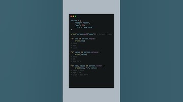 Python - Dictionary Methods and Operations