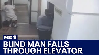 Blind Man Falls 4 Floors Through Empty Elevator Shaft, Survives