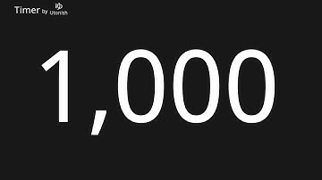 1000 Second Countup Timer