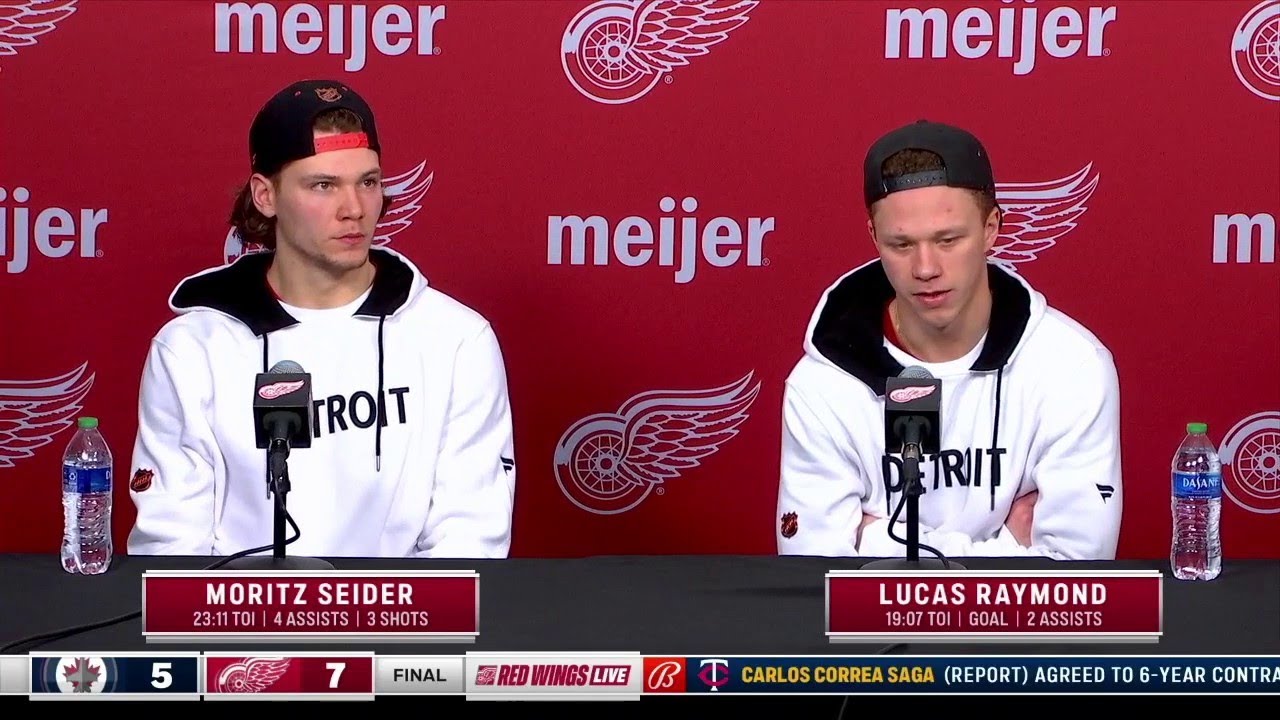 The Red Wings saved mean tweets from when Moritz Seider got drafted an
