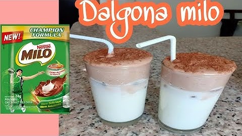 How to make dalgona milo,DIY using a fork,easy way Gutierrez vlogs