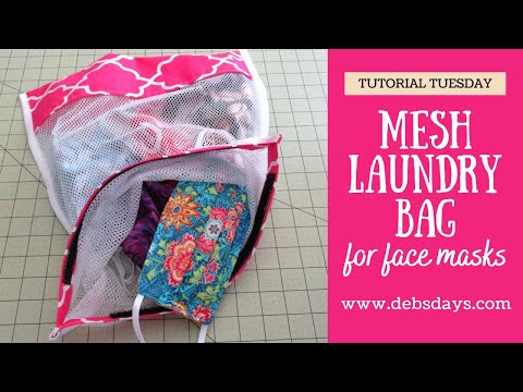 Learn How to Sew a Homemade Mesh Laundry Bag for Washing Cloth