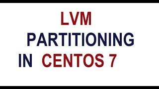 LVM partitioning in CentOS 7 and expanding root partition