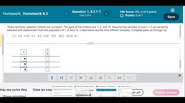 Math 14 HW 6.3.7-T  Is the sample variance an unbiased estimator of the population​ variance?