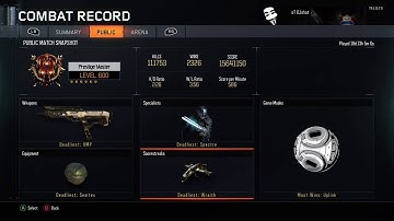 BO3: DJshot Lvl 600 - Combat Record (Stats and Leaderboard Ranks)