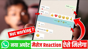 WhatsApp Reaction Update Feature not working Solution, WhatsApp message reaction update not working