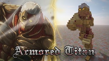 How to Build The Armored Titan 1:1 Scale in Minecraft (Attack on Titan)