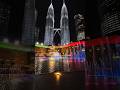 Malaysia KLCC Twin Towers,  Fountain show