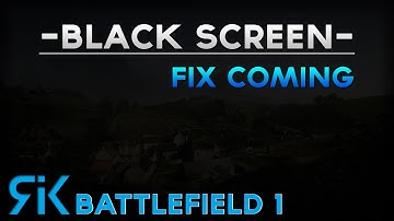 Battlefield 1 console black screen fix coming