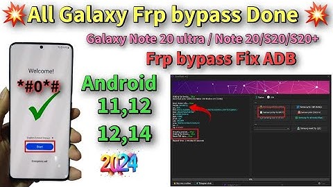 💥 Samsung ADB Fix Frp bypass done 💥 All Galaxy Note 20 ultra, Note 20, Note 10+,Note 10 frp unlock ✅